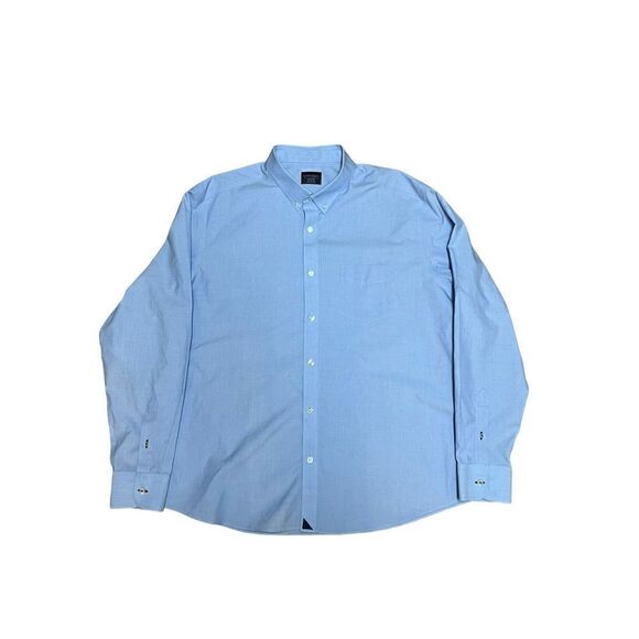 UNTUCKit men’s XXL wrinkle free long sleeve blue button up dress shirt - Picture 1 of 5